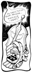 'Shaun's World' - pen and ink comic strip 'toon